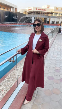 Cardigan Linen Suit