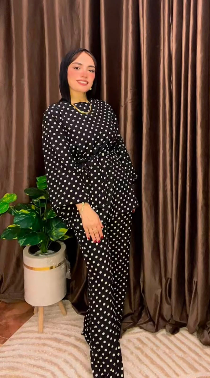 polka dots soft suit